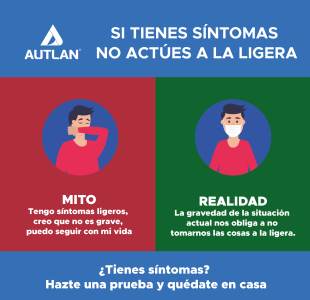 SI TIENES SÍNTOMAS NO ACTÚES A LA LIGERA